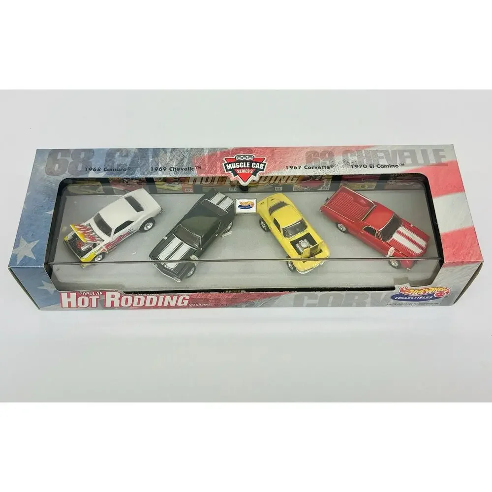 Hot Wheels 1998 Popular Hot Rodding Magazine 4 Car Set Muscle Car Series 3 New
